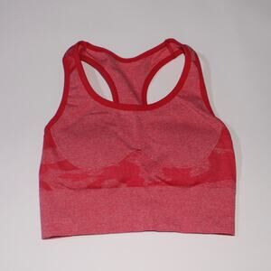 Maxxim Seamless Pink Camo Racerback Padded Sports Bra